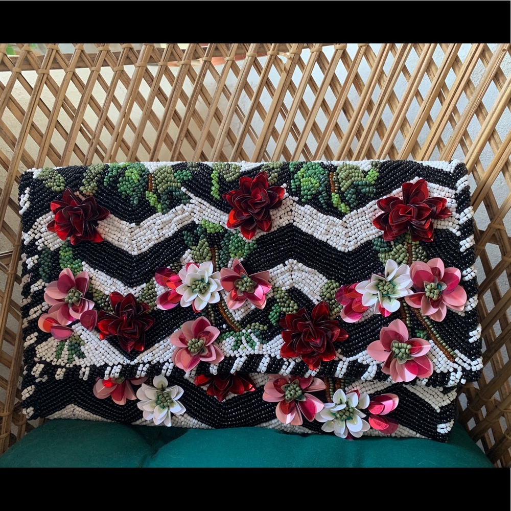 Anthropologie beaded clutch